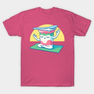 A Yogurt Doing Yoga T-Shirt